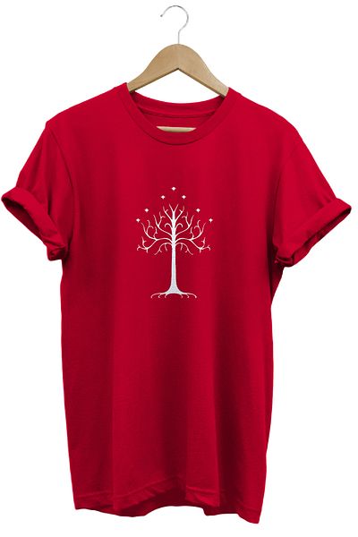 remonz Gondor Maple Printed Short Sleeve Cotton Crew Neck T-Shirt