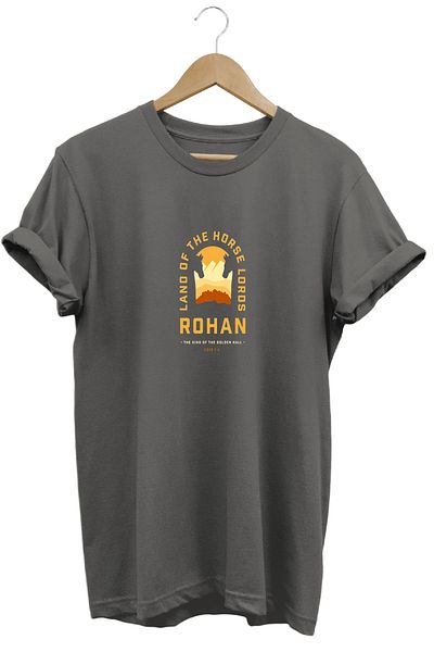 remonz Lotr Lord of the Rings Rohan εμπριμέ κοντομάνικο μπλουζάκι από βαμβακερό λαιμόκοψη