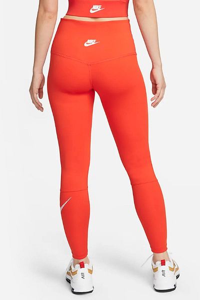 Nike Leggings de antrenament One cu talie înaltă - Leggings portocalii cu 2 buzunare