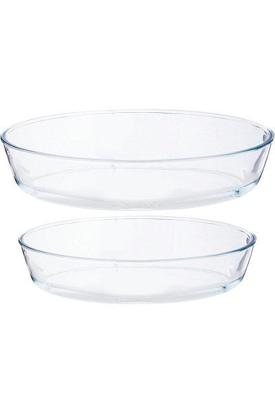 ALSAIF Glass Oven Tray Set - 2 Pieces