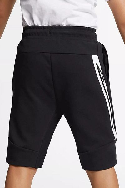 Nike Black Tech Fleece Unisex Kids Shorts