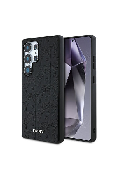 Dkny Galaxy S25 Ultra Kılıf DKNY Lisanslı Magnetik PU Deri Grid Pattern Kapak...