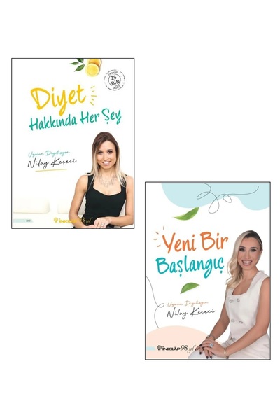İnkılap Kitabevi Nilay Keçeci 2 Kitaplık Set (Diyet Hakkında Herşey # Yeni Bi...