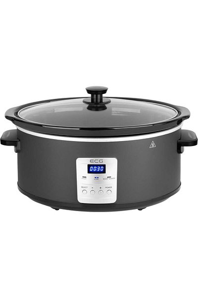 ECG Oala Electrica Slow Cooker Ph 6530 Master, 6.5 Litri, 270 W, Vas Ceramic, Afisaj Led