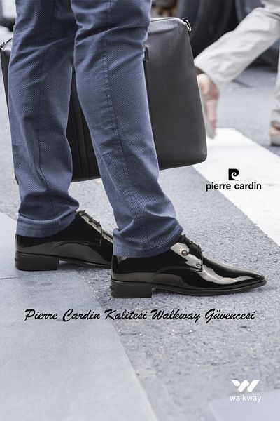 Pierre Cardin Ανδρικά κλασικά παπούτσια 7030 M Μαύρα λουστρίνι από γνήσιο δέρμα