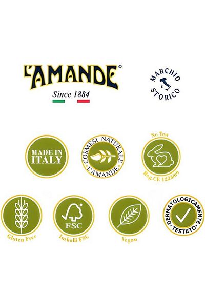 L Amande Scented soap, L'Amande Fleur De Sel and Vanilla, in box, 100% vegetable without preservatives, 150gr