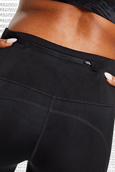 Nike Epic Fast Running Leggings Graphic Baskılı Çok Cepli Toparlayıcı Tayt Siyah