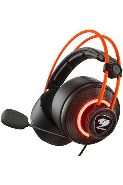Cougar Gaming Headset Immerse Pro Prex by Cougar with 7.1 Surround Sound Technology, 9.7mm Microphone, USB