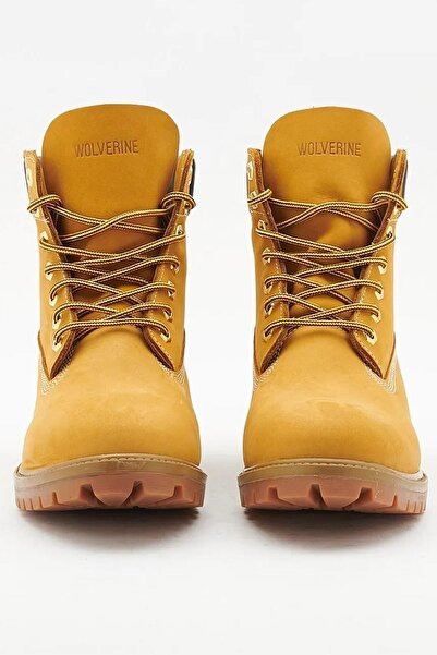 Wolverine Stanford Genuine Leather Nubek Honey Men's Boots Yellow