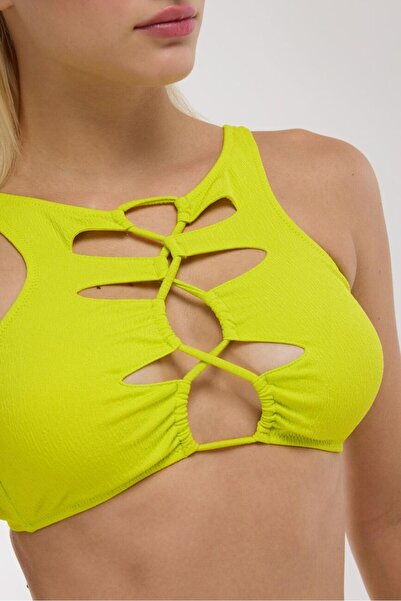 AYYILDIZ 5608 Κίτρινο Σετ μπικίνι μπουστάκι