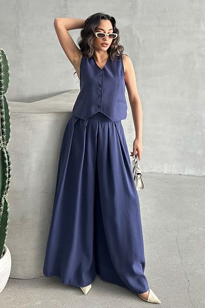 MD trend Women's Vest and Loose Trousers Double Set