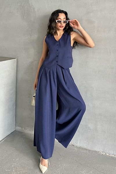 MD trend Women's Vest and Loose Trousers Double Set