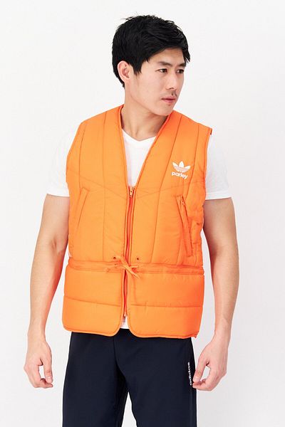 adidas Originals X Parley Men Sportswear Fit Sleeveless Outdoor Vest, Orange