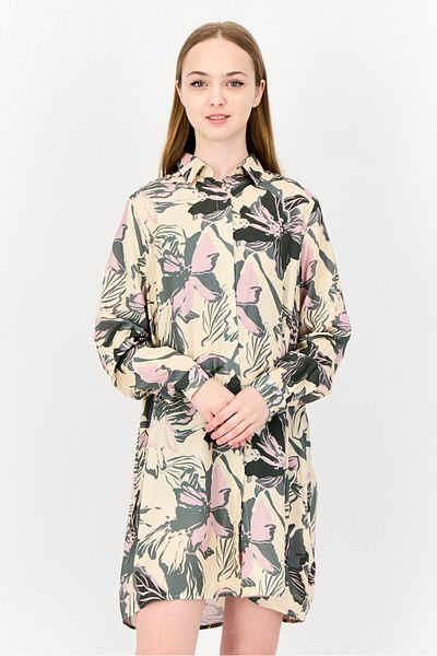Juicy Couture Women Allover Print Mini Shirt Dress, Multicolor