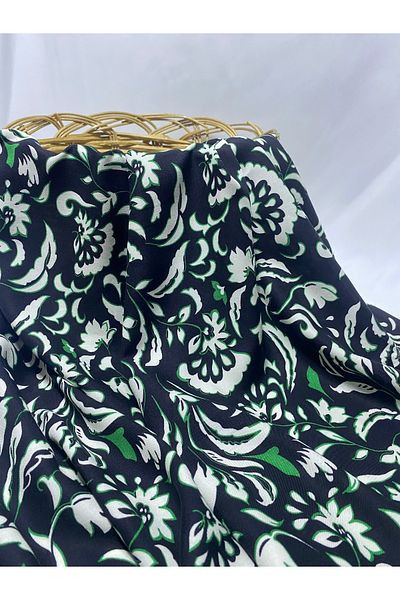 BURSA KUMAŞTAN Colorful Cotton Viscose Dress Combination: Skort, Etmek, Blazer, Regalek
