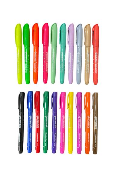 penmark Pen Type Highlighter & Fineliner Pen Set of 20 (Made in Turkey)