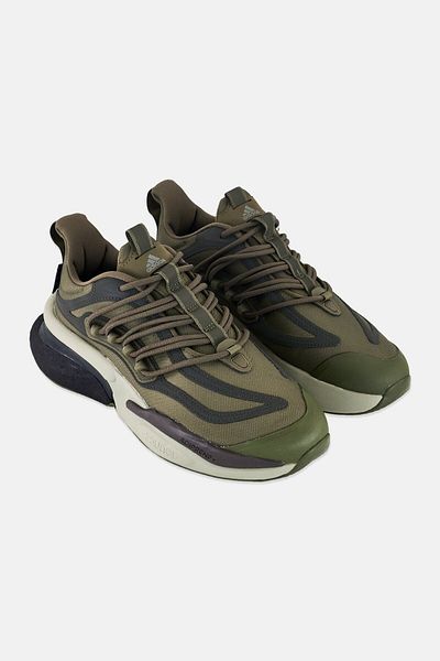 adidas Men Alphaboost V1 Lace Up Running Shoes, Olive