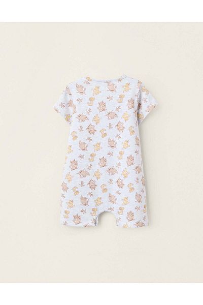 Ziddy Pack of 2 Pyjama-Rompers for Baby Boys 'Simba', Blue/Grey