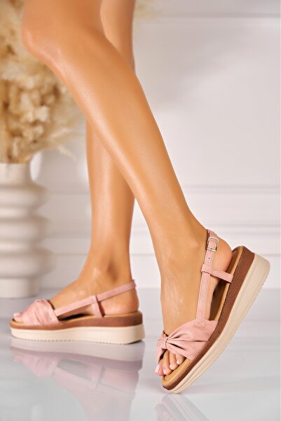 Joana Sandale dama cu platforma Roz din Piele Ecologica Fiona