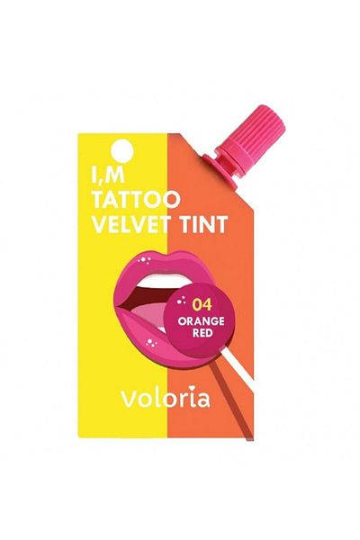 voloria I'm Tattoo Velvet Tint 04 Orange Red by Voloria