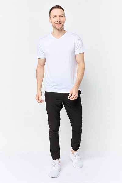 Mister Men Slim Fit Training Track Pants, Black