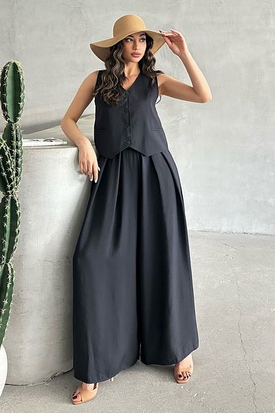 MD trend Women's Vest and Loose Trousers Double Set