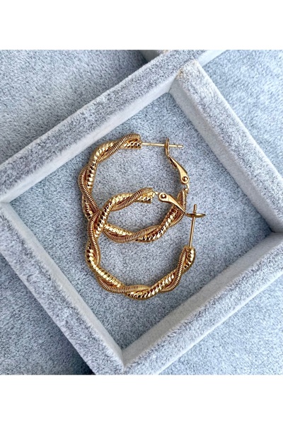 Gozibygoz حلق دائري ذهبي