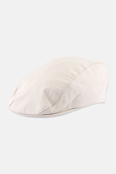 Sergent Major Toddlers Girl Embroidered Beret Hat, Beige