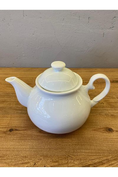 PERLAEVKAHVE Simple Porcelain Teapot 900 ml