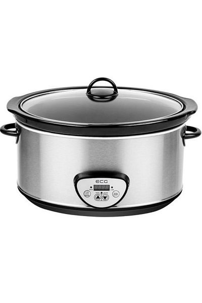 ECG Oala electrica Slow cooker ECG PH 6520, 320 W, 6,5 L, timer digital