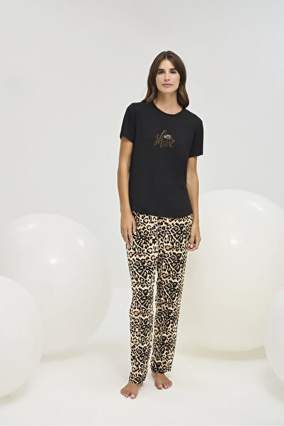 Sevim 16458 ЖІНОЧИЙ КОМПЛЕКТ ШТАНІВ З ТИСНЕНИМ