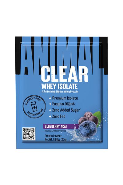 Animal clear whey blueberry acai 25g sample