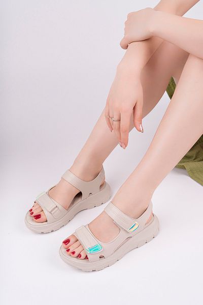 meyra'nın ayakkabıları Sandale confortabile pentru femei Skin Skin Velcro Talpa groasă