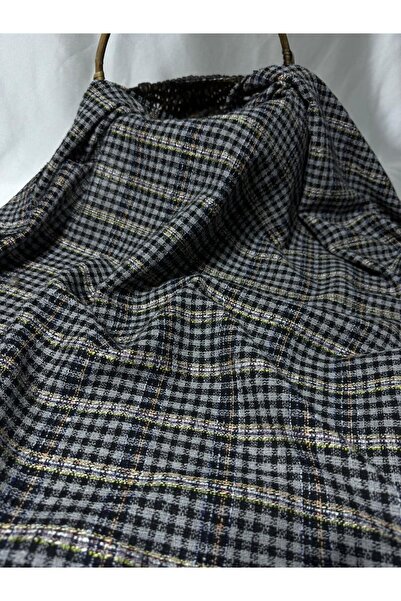 BURSA KUMAŞTAN En 150 Çift En Kışlık Ekose Şanel Kumaş Ceket, Kaban, Pantolon, Elbise, Etek, Jile Ve Ev Tekstili