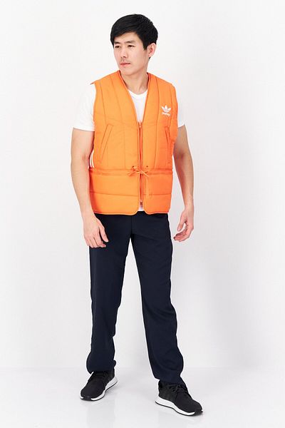 adidas Originals x Parley Men Sportswear Fit Sleeveless Outdoor Vest, Orange
