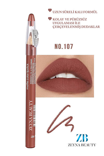 ZEYNABEAUTY Jumbo Dudak Kalemi Suya Dayanıklı -Matte Jumbo Lipliner Waterproof