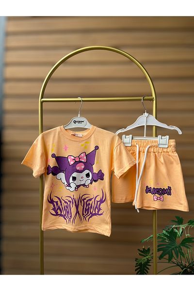 Ciciboom Kuromi Printed, 100% Cotton Tshirt, Shorts Set, Comfortable, Stylish