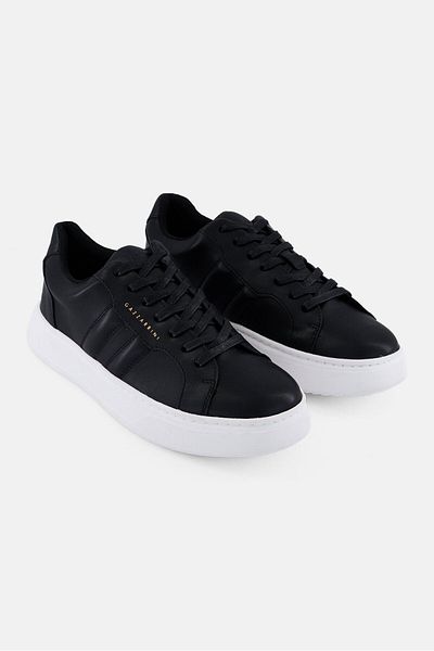 GAZZARRİNİ Men Lace Up Casual Sneakers, Black