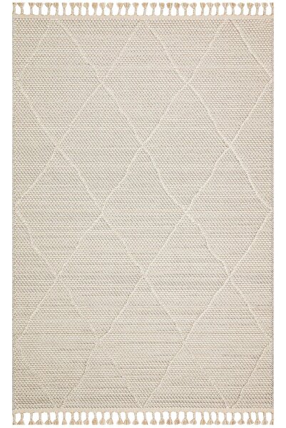 Eko Halı Soho Sh 02 Beige Hav Toz Vermez Hasır Dokuma Modern Makine Halısı