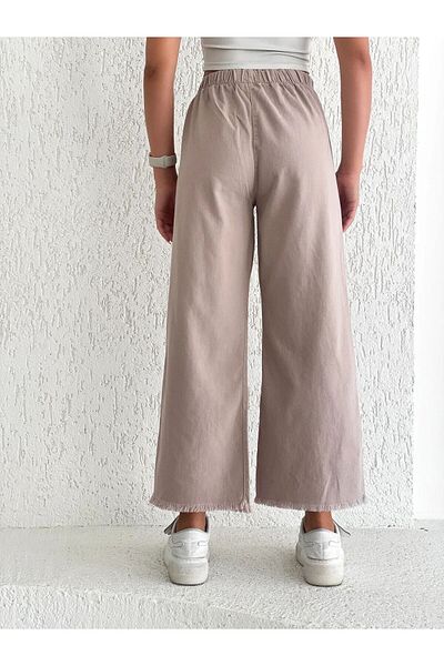 BRAXELL Tasseled Palazzo Trousers
