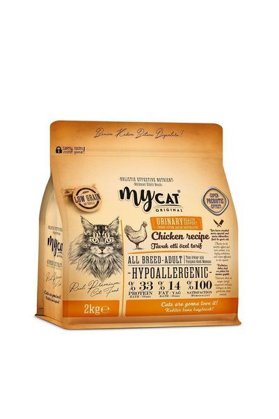 My Cat Mycat Az Tahıllı Urinary Tavuk Etli Yetişkin Kedi Maması 2kg