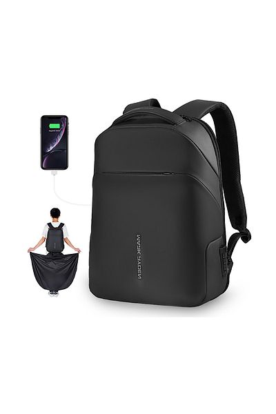 Mark Ryden MR 9068 YY Raincoat 15.6 inch with TSA Lock Anti Theft Laptop Backpack
