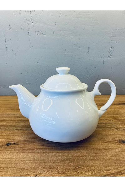 PERLAEVKAHVE Simple Porcelain Teapot 900 ml