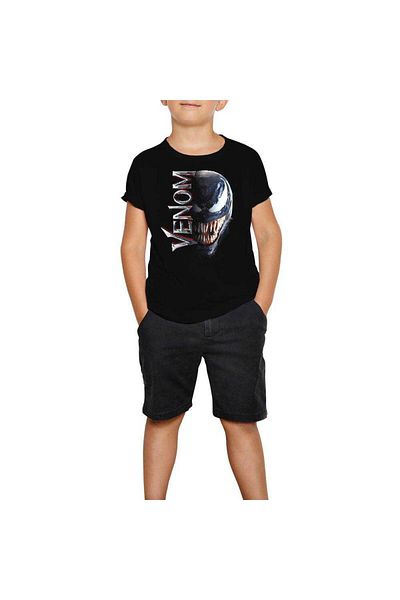 Z zepplin Παιδικό μπλουζάκι Venom Half Face Black