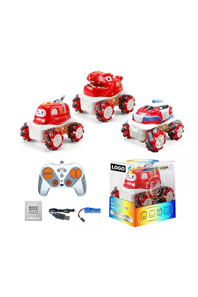 STEM 1:36 2.4G Anti-frequency Nine Pass Light Stunt Car Red Color - 1PC Style May Vary