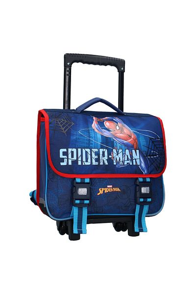 SPIDERMAN Spiderman print trolley, 38x31x15 cm, ergonomic and adjustable straps, Navy blue