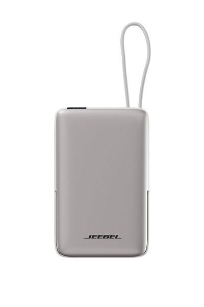 Jeebel | 10000mAh Magsafe Wireless Power Bank | USB-C Port & Built-in USB-C Cable 22.5W | White
