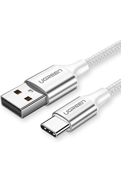 Ugreen USB-A to USB-C Charging Cable, 2 Meter, Nylon Braided, Data Transfer, Universal Compatibility