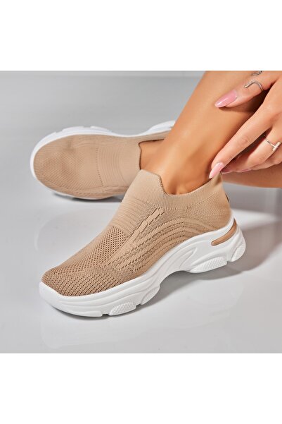 Joana Дамски кецове в цвят каки от Dawna Textile