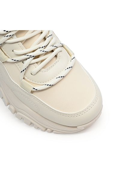 OEM Pantofi sport pentru femei, din piele ecologică, 1270, bej, mărimea 40 Eu